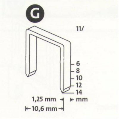 Скобы плоские Novus 042-0385
